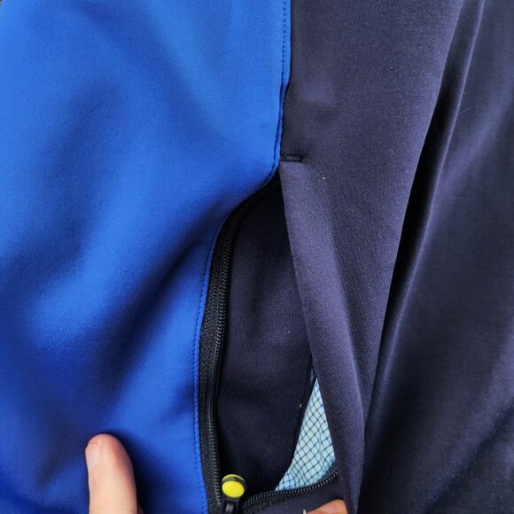 Greyson Full Zip Pockets Blue White Jacket Men Medium Stretch Golf - Picture 9 of 16